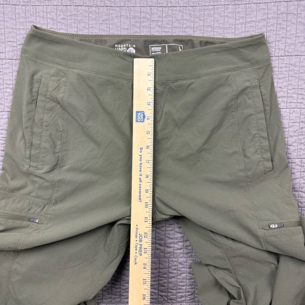 Mountain Hardwear Dynama High Rise Utility Jogger Pants Womens Large Cargo Green - Picture 9 of 12